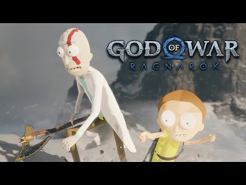 Rick and Morty in God of War! - (God of War Ragnarök Teaser Mod Showcase)