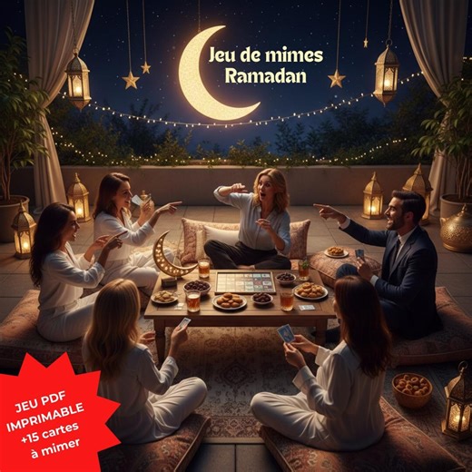 Printable Game for Ramadan Evenings | Ramadan Charades Game PDF | Ramadan Activity - Etsy
