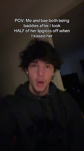 Baddies Lip Gloss Kiss: Cute Couple POV Moment