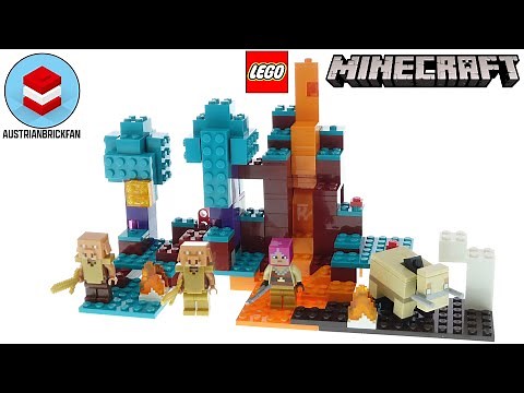 Lego Minecraft 21168 The Warped Forest - Lego Speed Build Review