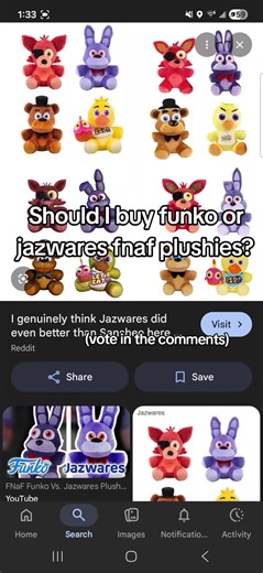 Vote for Your Favorite FNAF Plushies: Funko vs Jazwares