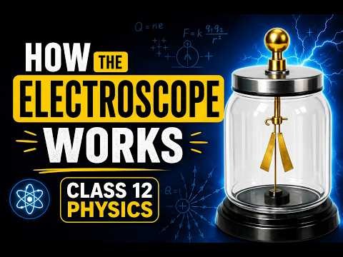 How Does an Electroscope Work? ⚡ | Gold Leaf Electroscope Explained | Class 12 Physics