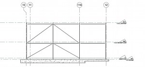 How to display top of steel beams in Coarse Elevation View?
