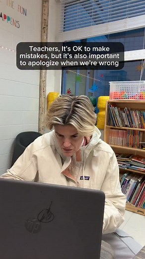 Teachers, sometimes we make mistakes. It happens. Genuinely apologizing to students shows respect and it models behavior. I’m not saying modeling behavior always works, but treat kids the way you want to be treated. #teachertips #teacher #mschanggifted | Ms Chang Gifted