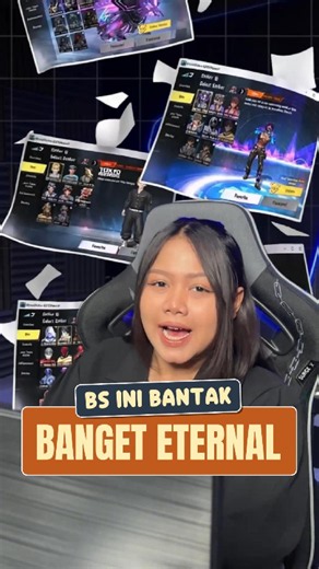 BS ini evo stellar-nya udah level 3, lengkap sama 7 skin Eternal kece sama koleksi melee.