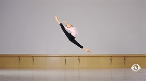 In-Place Firebird Jump is a move where the dancer jumps into a front split with the back leg diagonally upward and the front leg diagonally downward. Behind this seemingly effortless jump, countless hours are spent on building muscle strength, flexibility, explosive energy, and getting the perfect timing. If you’re attending our show this season, see if you can spot this move on stage! | Shen Yun