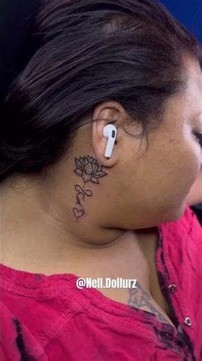 Small Neck Tattoo 🔥🫳🏽 #viral #tattoo #tattoofun #tattooideas #tattooartist #viralvideo #tattooart