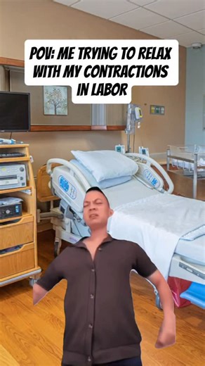 The more you can ✨ relax ✨ with your contractions, the less painful they will be! But finding a way to relax can be tough! You can try different mantras (like this 😂), comfort techniques like counter pressure or hydrotherapy, and even breathing strategies like deep, slow breaths and noises to relax more! Comment INTRO for our free childbirth education class that explains what to expect during your birth! | MamasteFit: Pre/Postnatal Fitness Childbirth Education