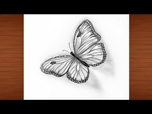 How to Draw a Butterfly Step by Step | Easy Drawing for Beginners🦋