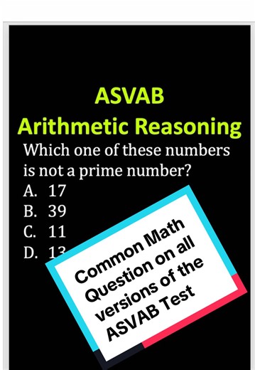 🧠 ASVAB Arithmetic Reasoning Review 🔥 Most people overthink this one — can you solve it fast? ⏱️💪 Boost your ASVAB score and get closer to your dream job! 🚀 #ASVAB #ASVABPrep #ArithmeticReasoning #ASVABMath #MilitaryTest