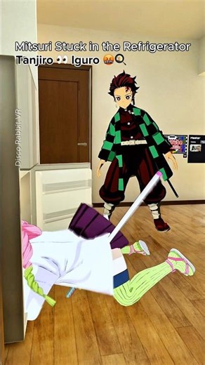 Mitsuri Stuck in the Refrigerator (Tanjiro 👀 Iguro 🤬🍳) #demonslayer #vrchat #anime #fyp
