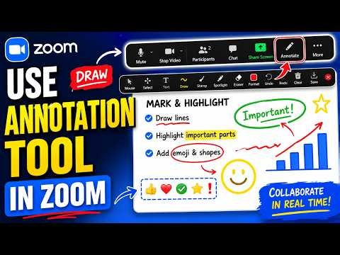 How to Use Annotation Tool in Zoom | Draw, Highlight & Collaborate on Screen