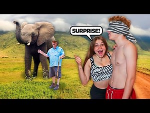 SURPRISING MY BOYFRIEND WITH HIS DREAM VACATION **PRANK**🐘| Piper Rockelle