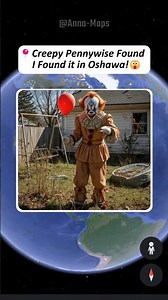 I Found Creepy Pennywise on Google Earth & Google Maps!🤯