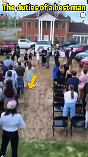 Best Man Fixes Groom's Tie Before Wedding