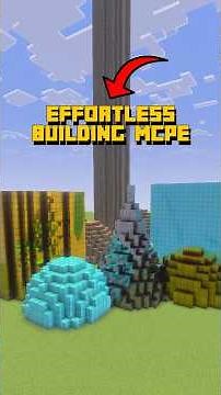 THIS MOD MAKES BUILDING SO MUCH EASIER! EFFORTLESS BUILDING! MCPE Addon #minecraft #shorts