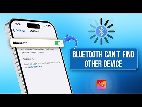 How To Fix Can't Find Bluetooth Devices on iPhone | Bluetooth Device Not Showing Up