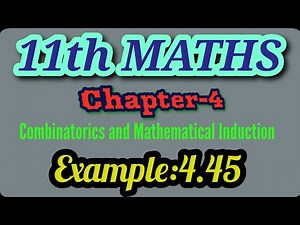 11th MATHS/Ch:4/Example:4.45