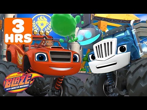 Blaze & Crusher BEST Races, Transformations & Missions #3 | 90 Mins | Blaze and the Monster Machines