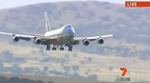 Air Force One Lands in Australia