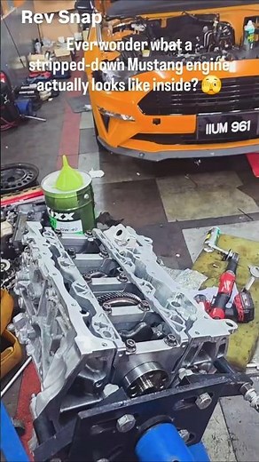 Ford Mustang Engine Rebuild: Inside the Block! 🔧 #Shorts
