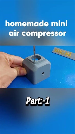 DIY Mini Air Compressor from PVC & 775 DC Motor ⚡ Amazing Gadget Build #Shorts#diy
