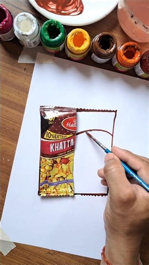 😲Art vs Reality🍟|#art #artbox #trending #shorts #namkeen #foodart