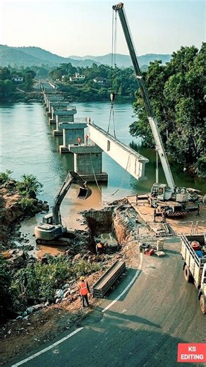 How a Bridge is Built 🏗️ Step-by-Step (AI Video) #shorts #viral