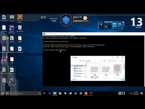 how to get result in pdf form in tesseract ocr windows 10