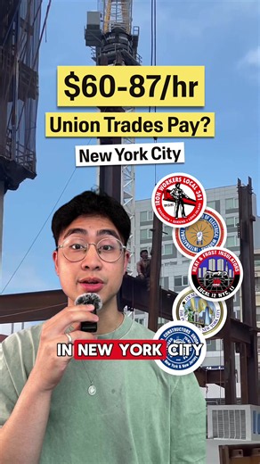 How much do some of the highest paying union trades make in NYC? #jobs #trades #unionstrong #salary #apprenticeship