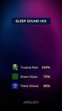 Sleep Sounds: Green Noise + Tropical Rain + Theta Waves
