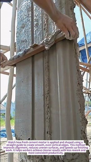 Simple Plastering Trick Creates a Clean, Straight Finish Fast