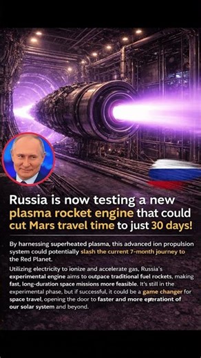 Mars in 30 DAYS? 🚀 Russia’s New Plasma Rocket