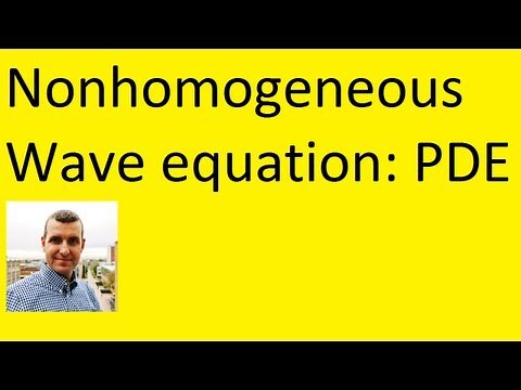 How to solve the inhomogeneous wave equation (PDE)