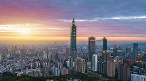 Taipei Skyline Panorama View Taipei 101 Stock Footage Video (100% Royalty-free) 3423156445 | Shutterstock