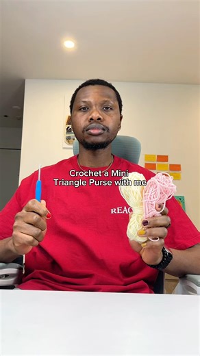 Crochet Mini triangle Purse