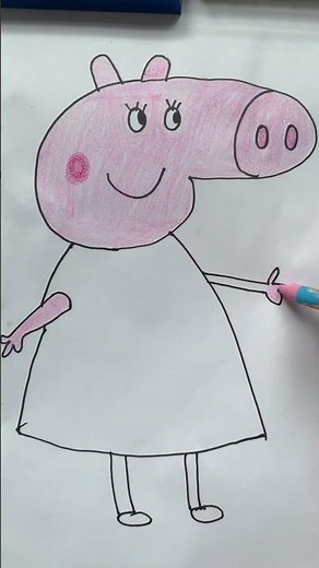 Peppa Pig Drawing Tutorial | Learn to Sketch Peppa in Minutes!