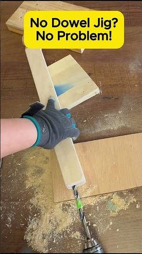Easy Dowel Pins Trick for Wood Joints! Using Driver Bits! #diy #carpinteria #woodworking