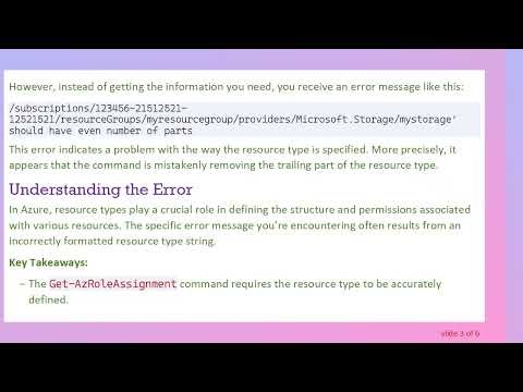 How to Fix Get-AzRoleAssignment Command Errors in Azure: Essential Tips