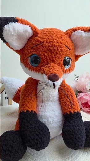 Lištička Eliška 🦊 | Háčkovaná z Alize Softy Plus | Crochet Fox