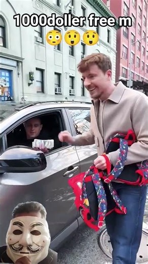 Mr. beast 1000 doller de rehe h Free m 😲😲😳 #mrbeast #viral #shorts #mrbeastshorts #trending