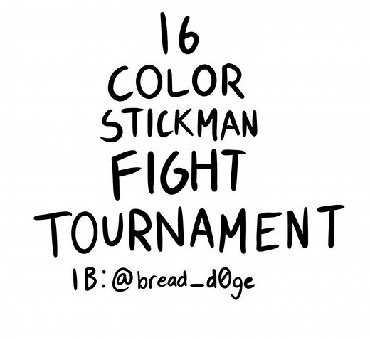 Introducing the 16 Color Stickman Fight Tournament IB: @my xbox clips and @Ethan #stickman #animation #stickmananimation #stickmanfights #fyp