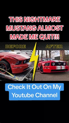 This Mustang was an absolute nightmare to build — and there were moments I honestly felt like quitting. In this video, I take a crash-damaged Ford Mustang from a wrecked, salvaged mess to a car that looks better than new. From bodywork headaches to unexpected setbacks, this build tested my patience, skills, and sanity… but the final result made it all worth it. If you’re into salvage rebuilds, bodywork transformations, and muscle cars, you don’t want to miss this one. Let me know in the comments