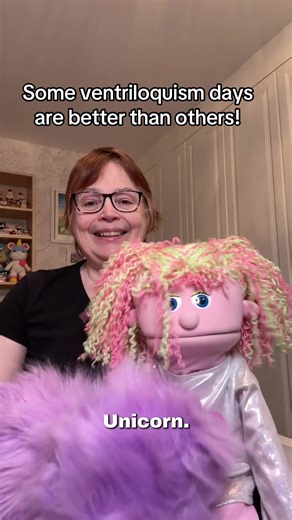 More ventriloquism practice with Unicorn Princess Sparkle and Lionel the Fluffy Lilac Monster. Today they discuss whether I am any good at being a ventriloquist and wish everyone a great day! #haveagreatday#haveagreatdayeveryone#puppet#puppets#puppetsoftiktok