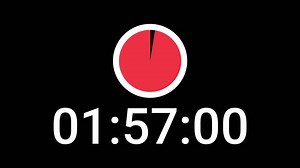 Download 2 minute countdown timer with red circle countdown perfect for time management, time projects, productivity, presentation slides, or countdown videos for free