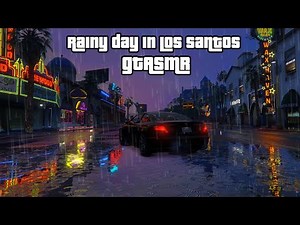 GTA ASMR 🌆 A Most Relaxing Rainy Drive in Los Santos 🌧️ Ear to Ear Whispering