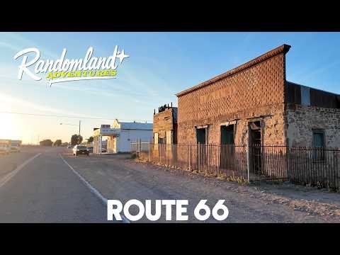 Sundown on Route 66 - Daggett Ruins and Calico signs