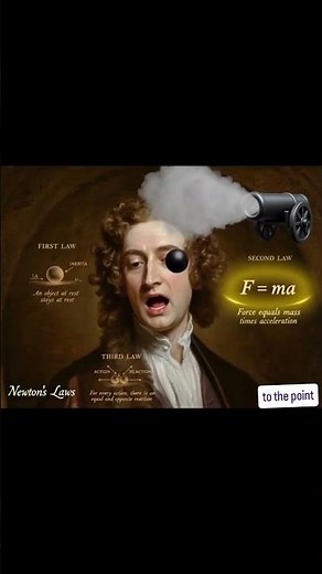 newton🍎⬇👨🔭 second law #science #experiments #how to #biology #chemistry #physics #motivation #facto