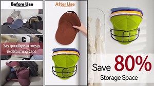 Hat Rack Wall Mount: Cap Hat Holder Wall Mount - Hat Organizer for Baseball Caps Wall Mount - Hat Storage 2 Pack.…