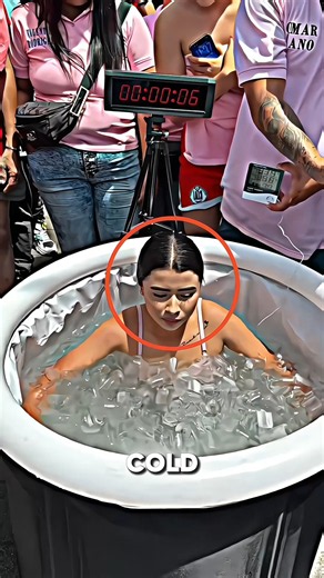 She Accepted the Ice Water Challenge… Then THIS Happened! 🥶😱 #shorts
